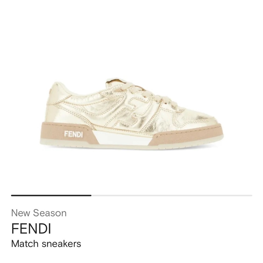 Fendi Gold Sneakers